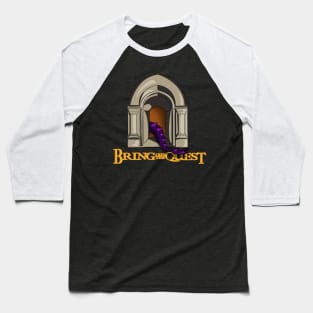Quest Unveiled: Medieval Dragon Entrance Baseball T-Shirt